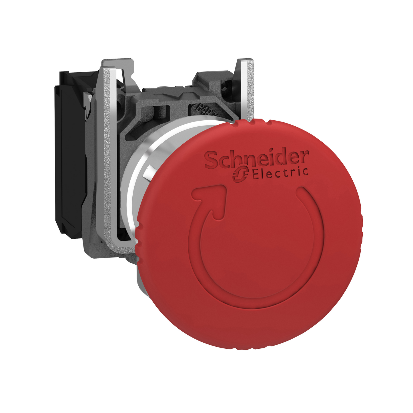 Schneider Electric-XB4BS8442-Harmony XB4 - bouton arrêt urgence - Ø40 - pousser tourner - rouge - 1O - vis