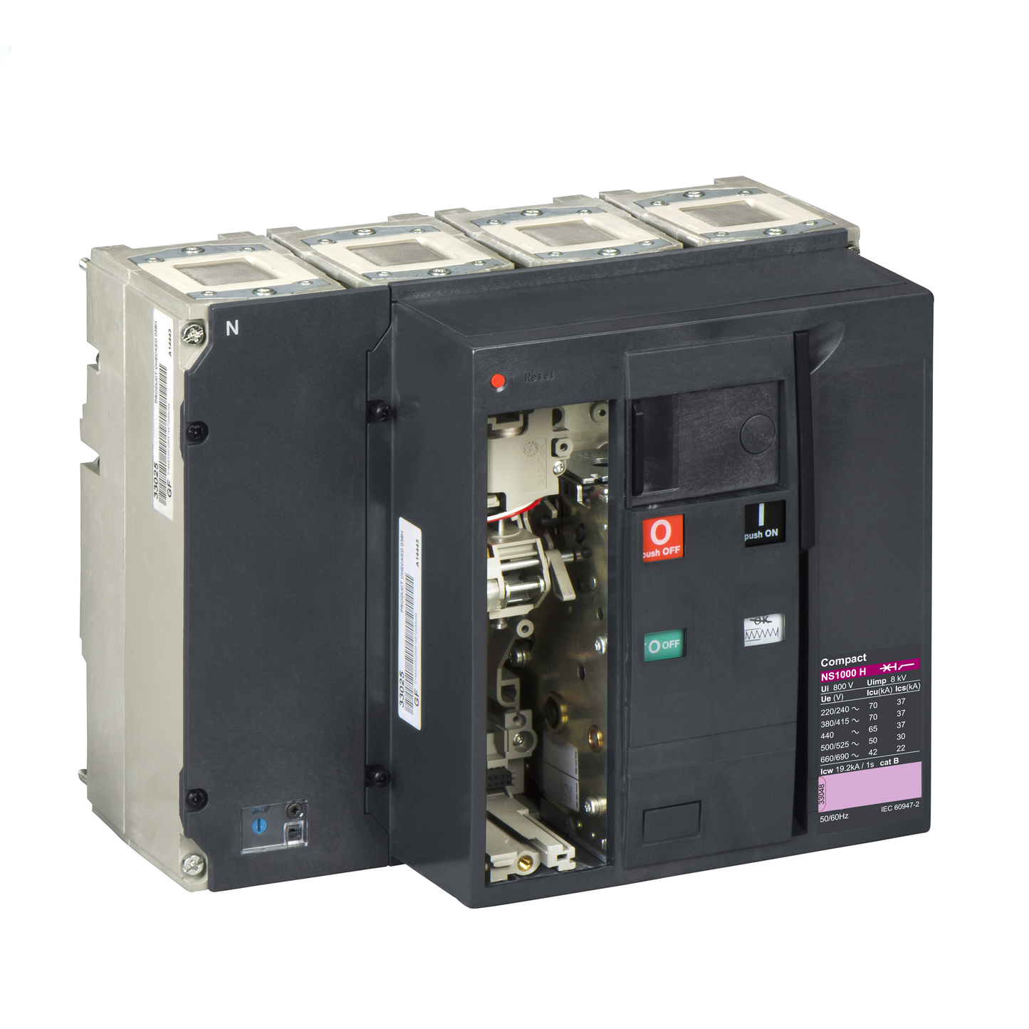 Schneider Electric-33295-ComPact NS1000H - bloc coupure - 4P - 70kA - fixe électrique