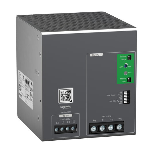 Schneider Electric-ABLU3A48200-Modicon - Alimentation - Sortie 48VDC - 20A - 3 Phases - Universelle