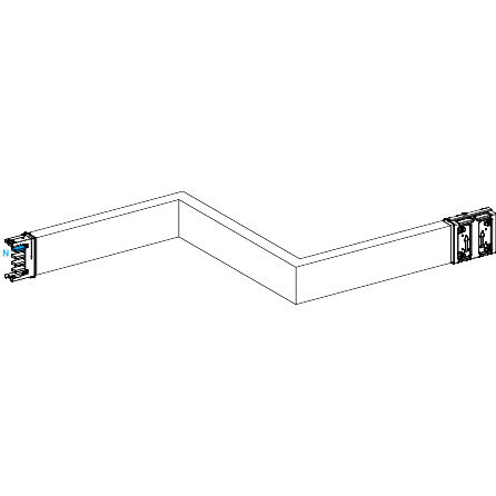 Schneider Electric-KSA400DZCH43A-Canalis KSA - Zed horiz. 400A - Dr./Gau. - 3 côtés ajustables 250-750mm