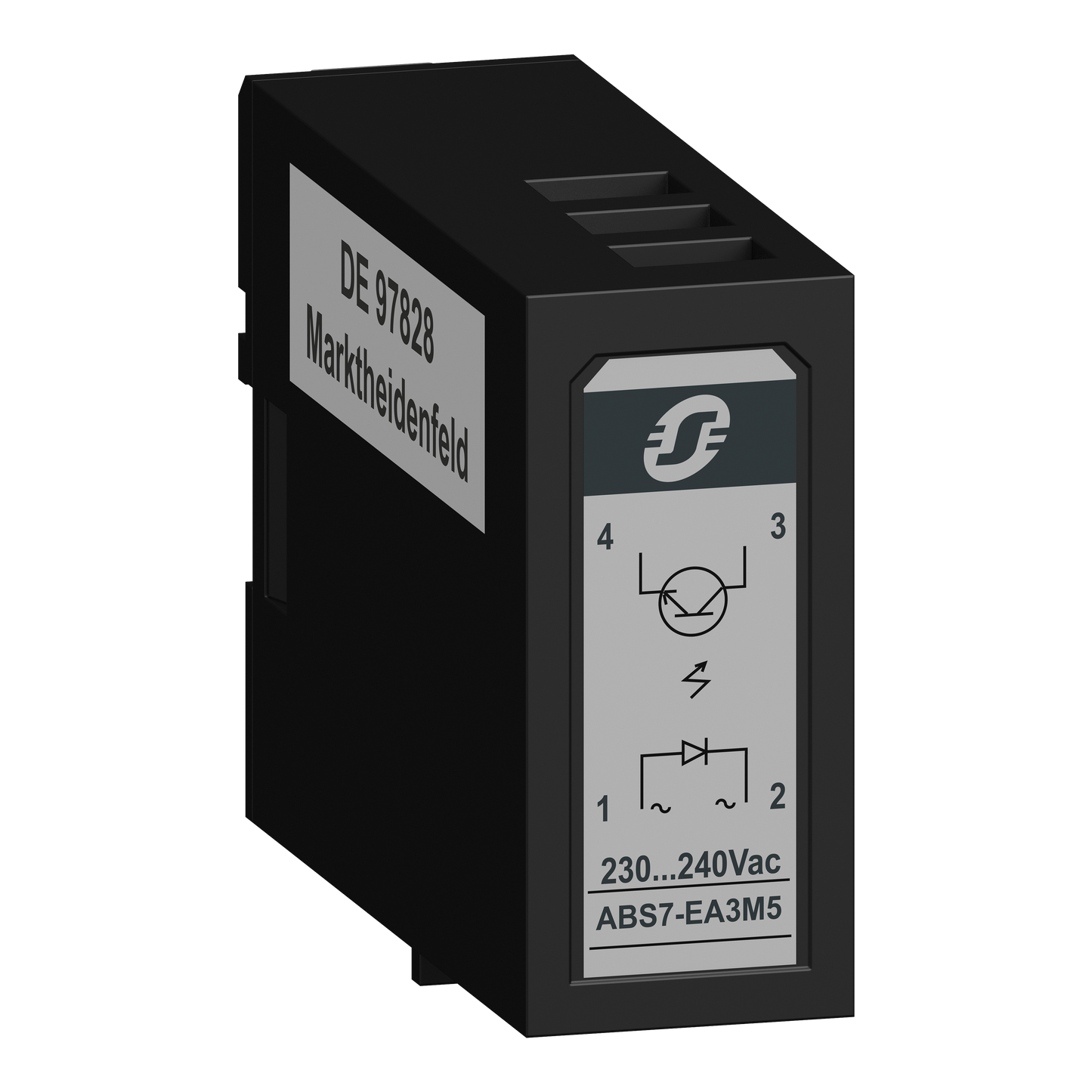 Schneider Electric-ABS7EA3M5-Telefast - relais statique embrochable - 12,5mm - entrée - 230..240Vca 50Hz