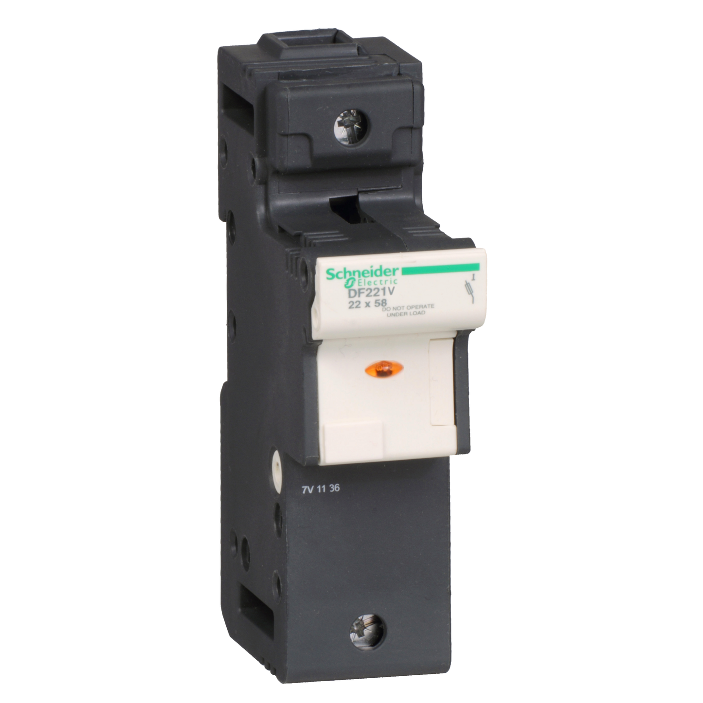 Schneider Electric-DF221V-PORTE-FUS 1P 125A POUR FUSIBLE 22 X 58 MM - VOYANT FUSION FUSIBLE