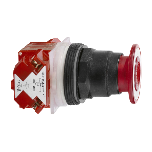 Schneider Electric-9001SKR9RH6-Harmony 9001SK - arrêt d'urgence - Ø30 - rouge - coup-de-poing Ø41 - 2 positions
