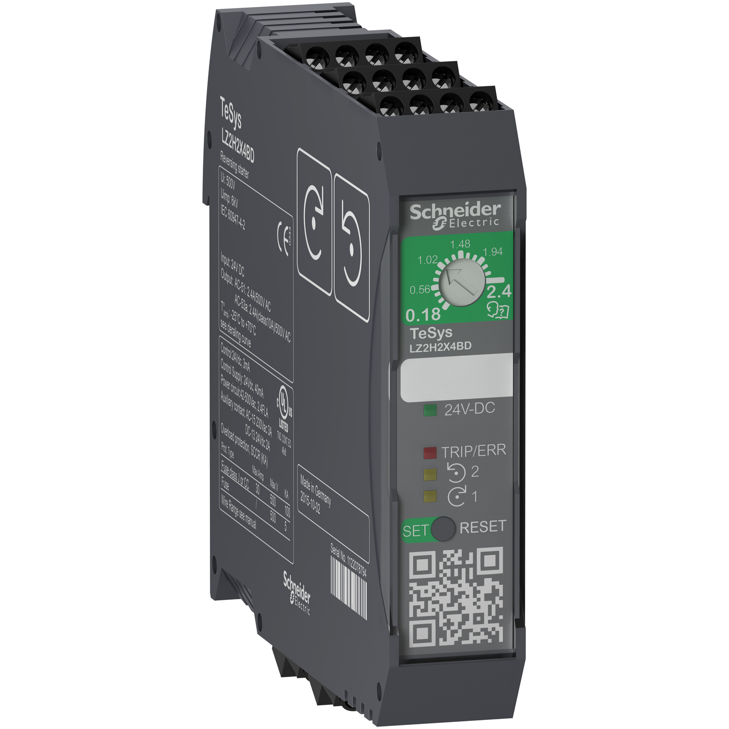 Schneider Electric-LZ2H2X4FU-TeSys H - démarreur hybride - 2 sens - 0,75kW 400V - commande 110-230Vca