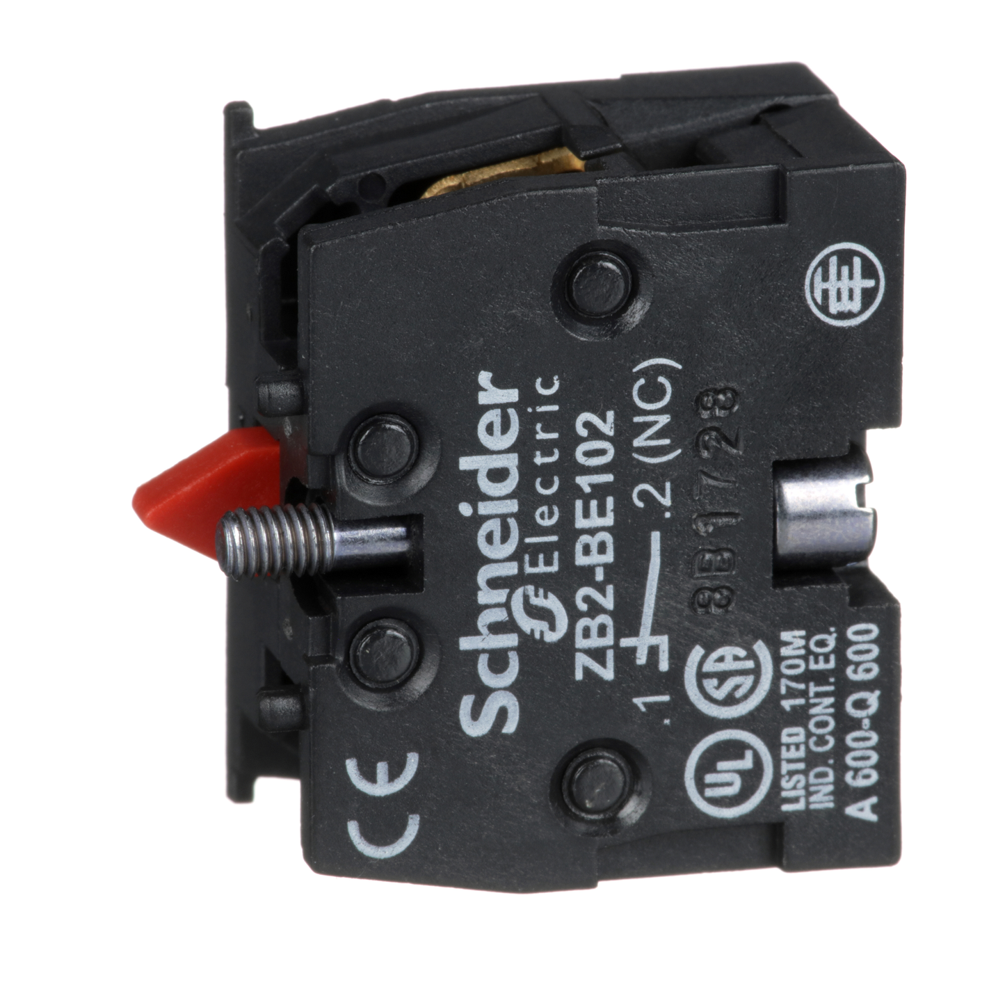 Schneider Electric-ZB2BE102-Harmony - bloc de contact à rappel - 1O - montage frontal