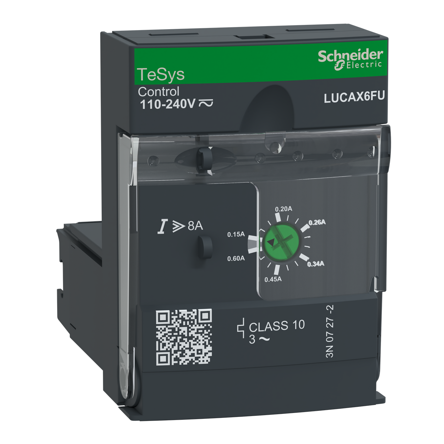 Schneider Electric-LUCAX6FU-TeSys LUCA - unité de contrôle standard - classe 10 - 0,15..0,6A -110..220Vcc/ca