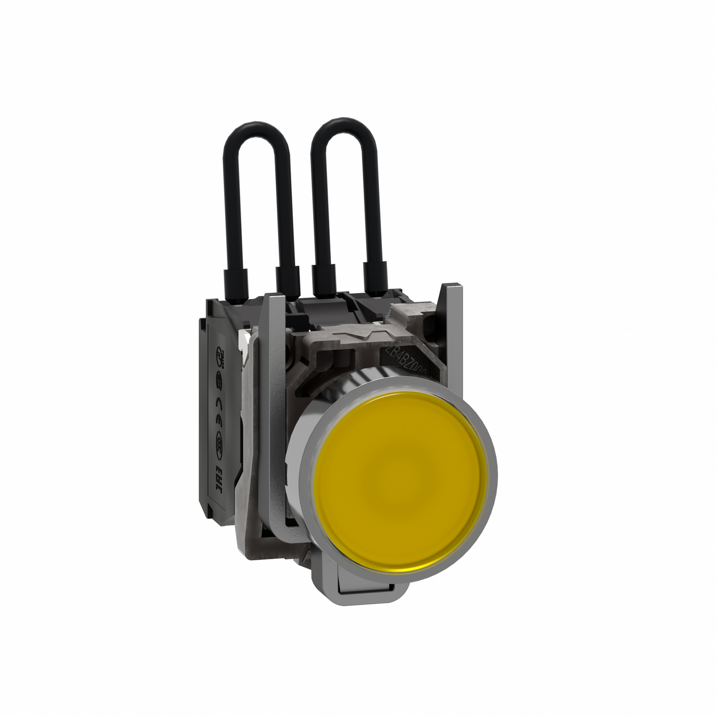 Schneider Electric-XB4BW28B5-Harmony XB4 - voyant lumineux DEL - Ø22 - test lampe - jaune - 24V - vis étrier