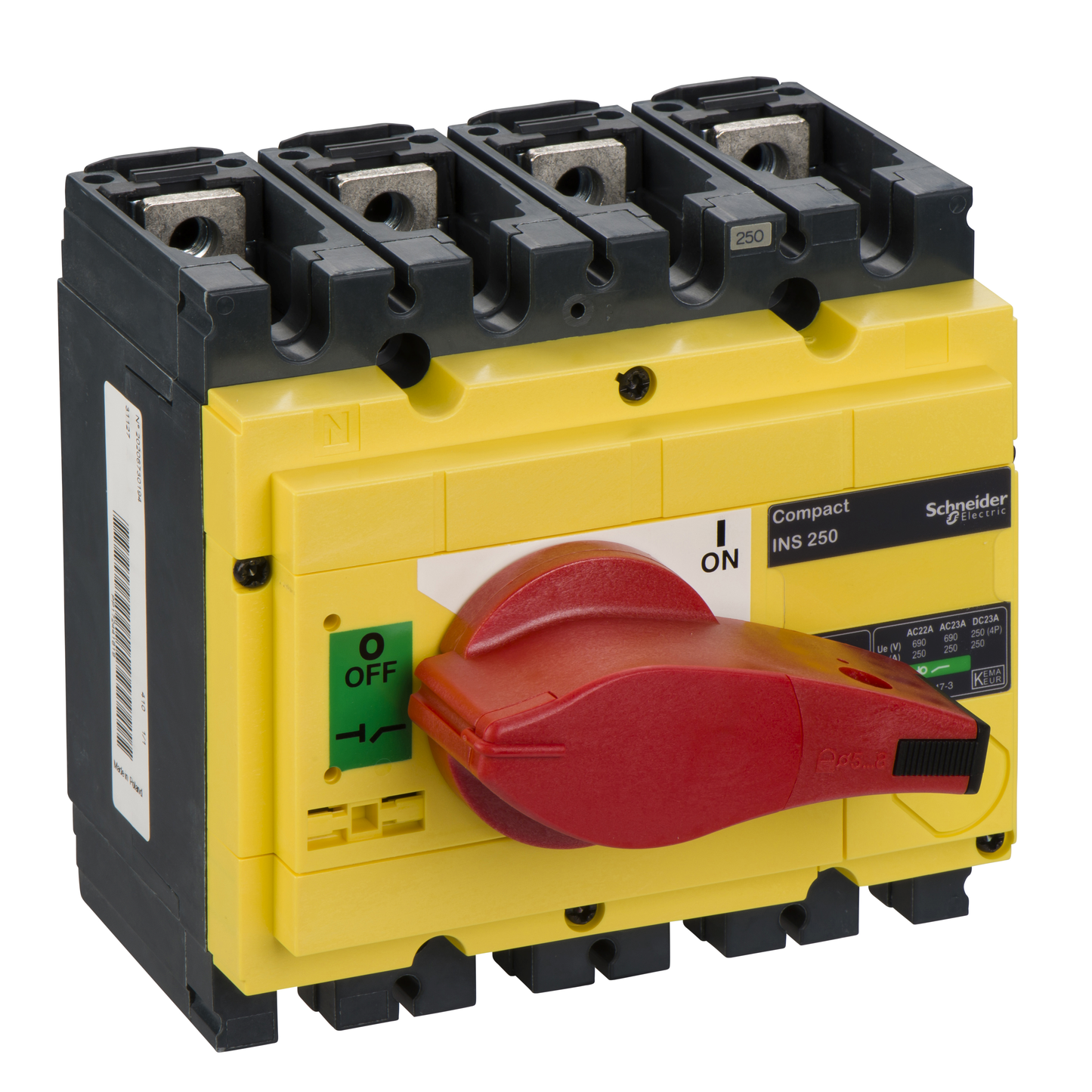 Schneider Electric-31127-INS250 250A 4P ROUGE