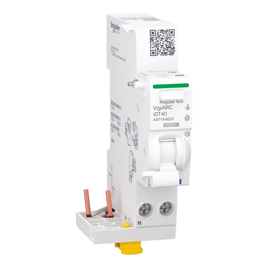Schneider Electric-A9TYA4625-Acti9 Active  iDT40 module détecteur arc différentiel 30mA ASI  1PN 25A