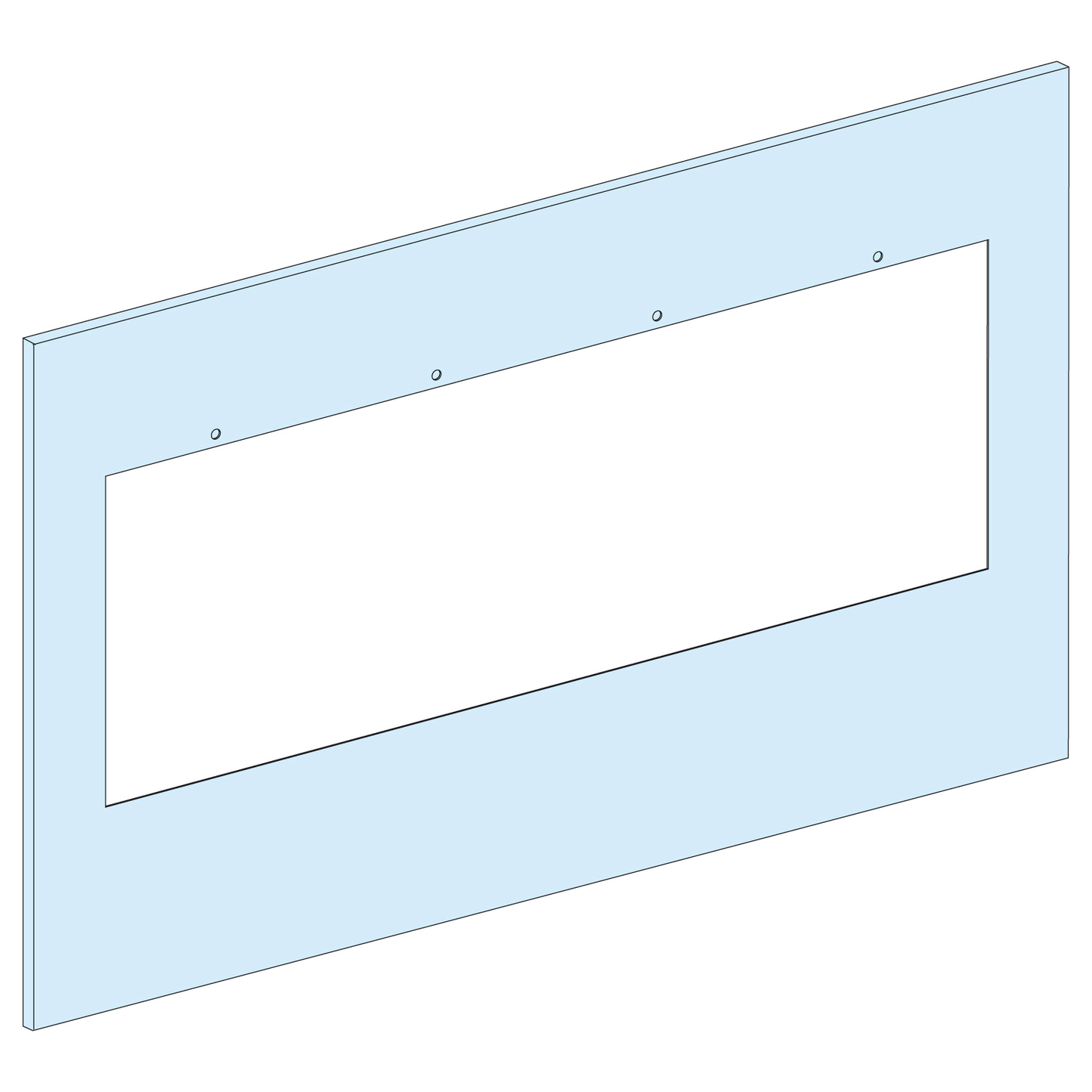 Schneider Electric-LVS03324-PrismaSeT P - Plastron ISFT630 vertical - 10M