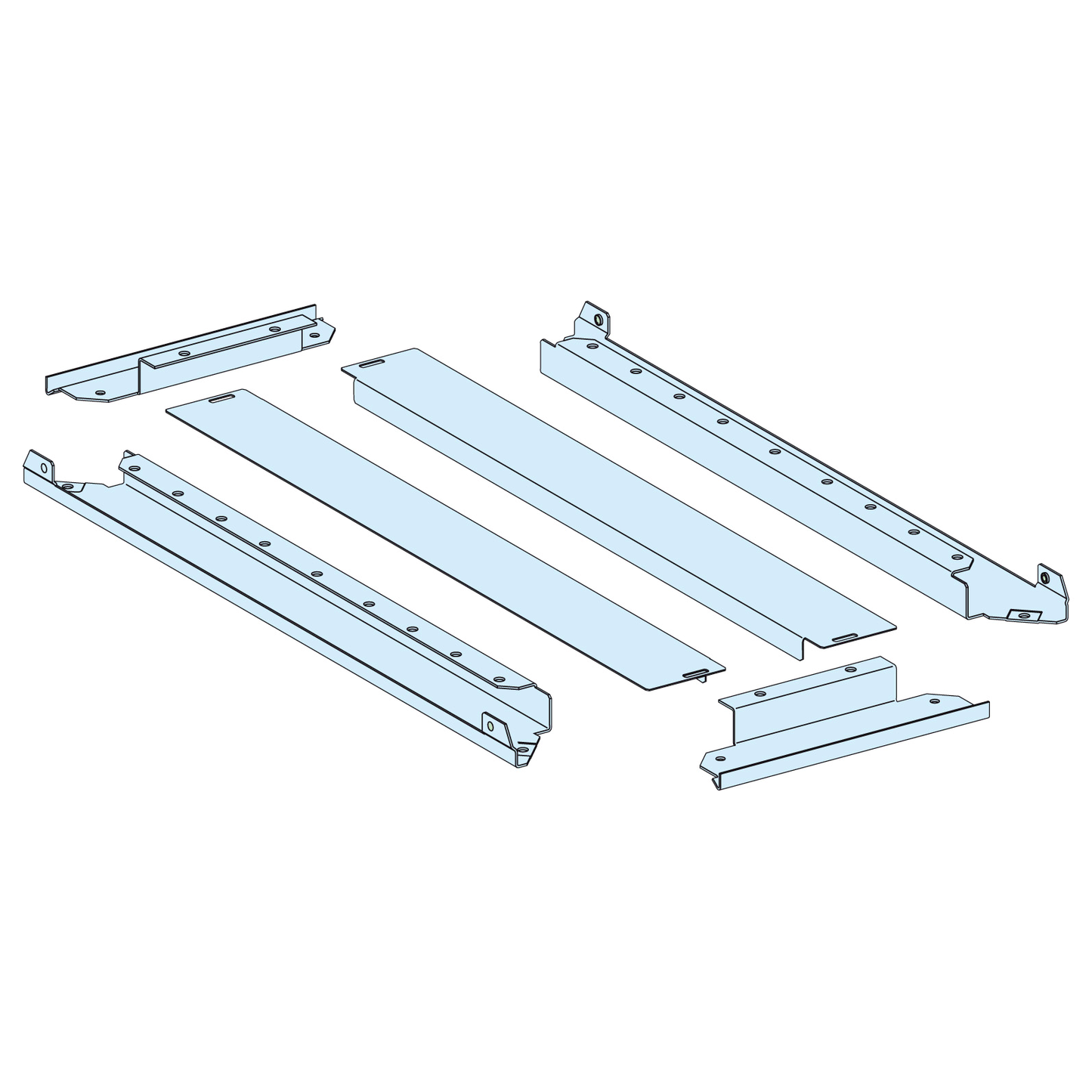 Schneider Electric-LVS08694-PrismaSeT P - Plaque passe-câbles pleine IP30 - L400 P600