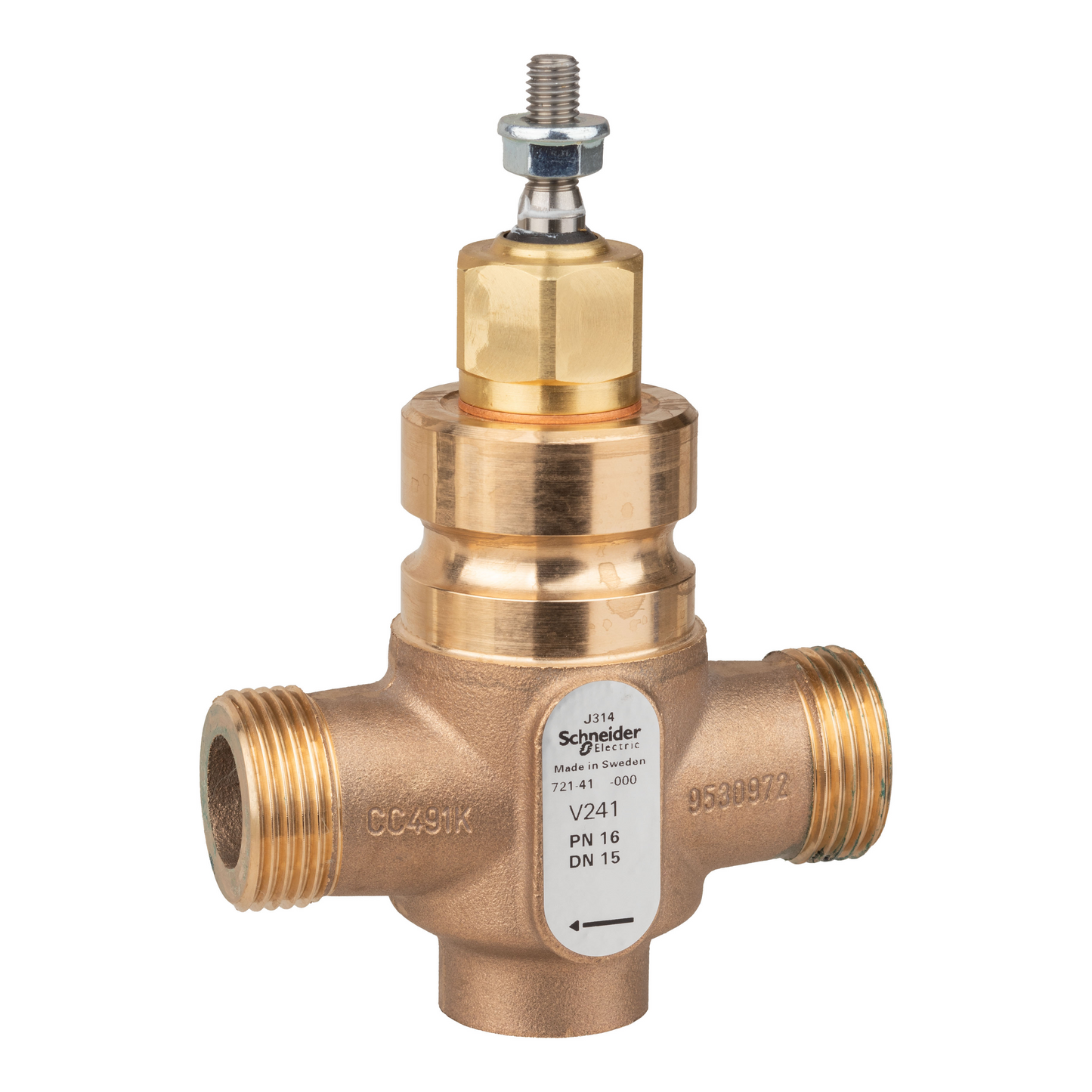 Schneider Electric-7214118000-Vanne 2 voies bronze filetée PN16 DN15 Kv1