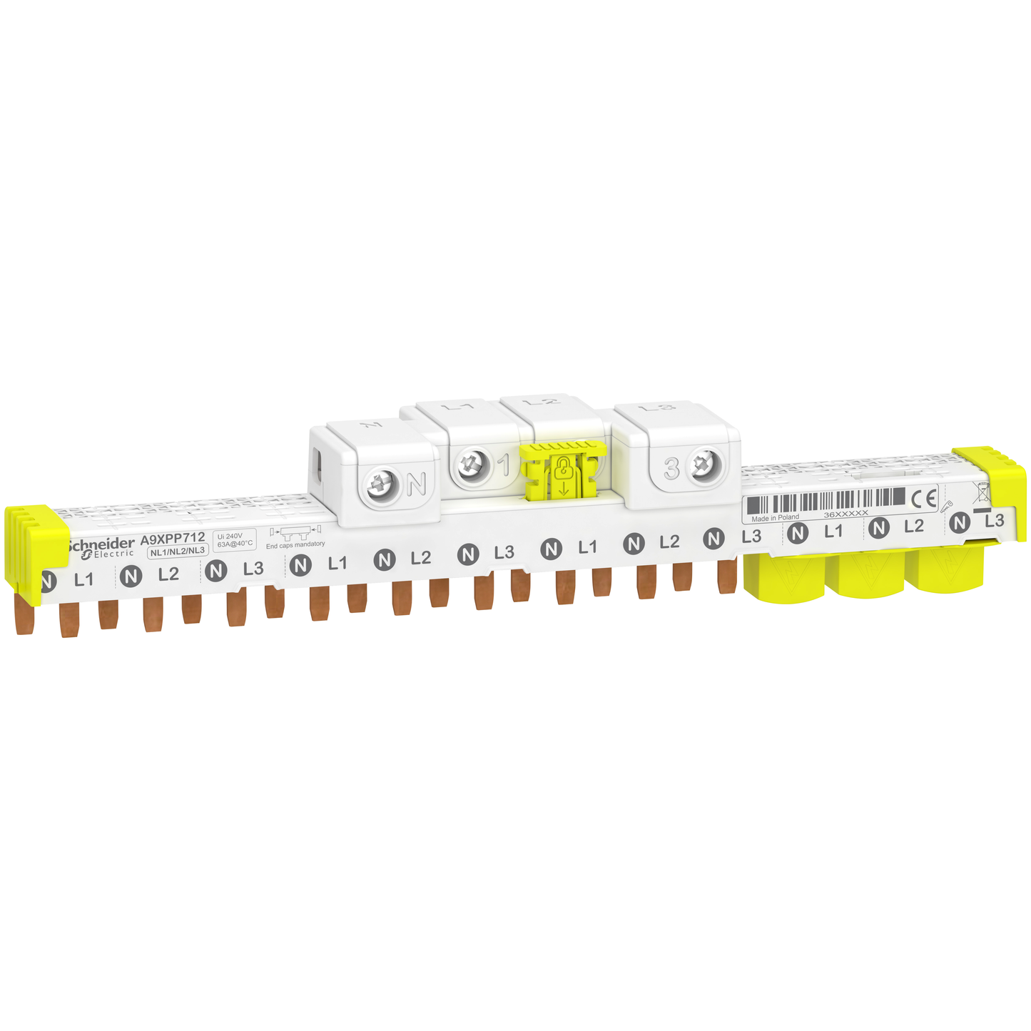 Schneider Electric-A9XPP712-box of 12 *  IDT40 peigne 3PN - 12m Connect