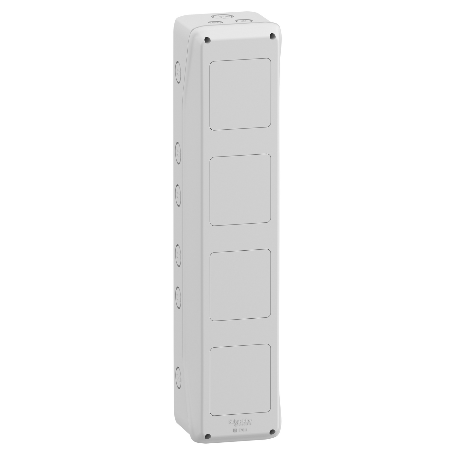 Schneider Electric-13974M-Mureva coffret pour prise 138x610mm 4 Ouvertures pour socle de prises 90x100mm