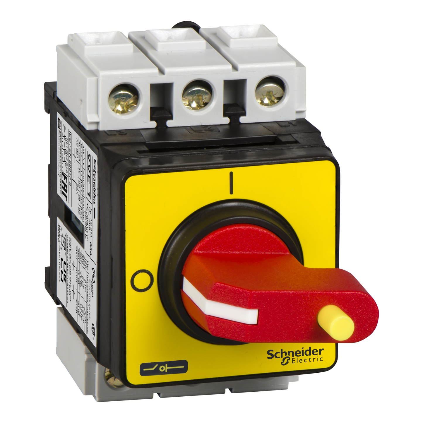 Schneider Electric-VVE2-TeSys VVE - inter.-sectionneur - 3P - 690V 40A - poignée rouge cadenassable