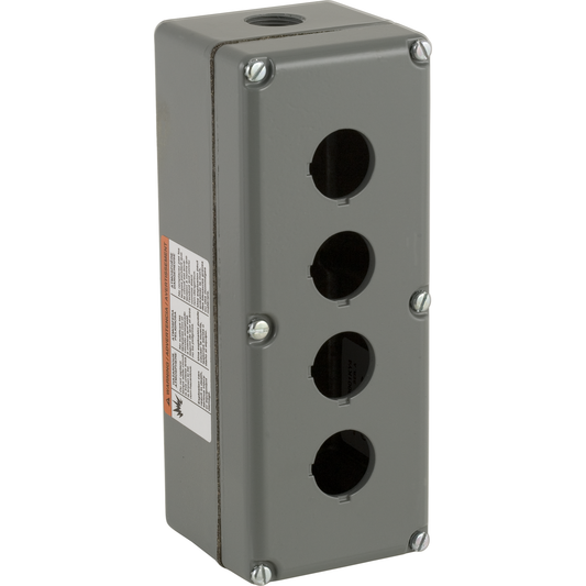 Schneider Electric-9001KY4-Harmony 9001KY - boîte à boutons vide - métallique - 4 perçages horizontaux