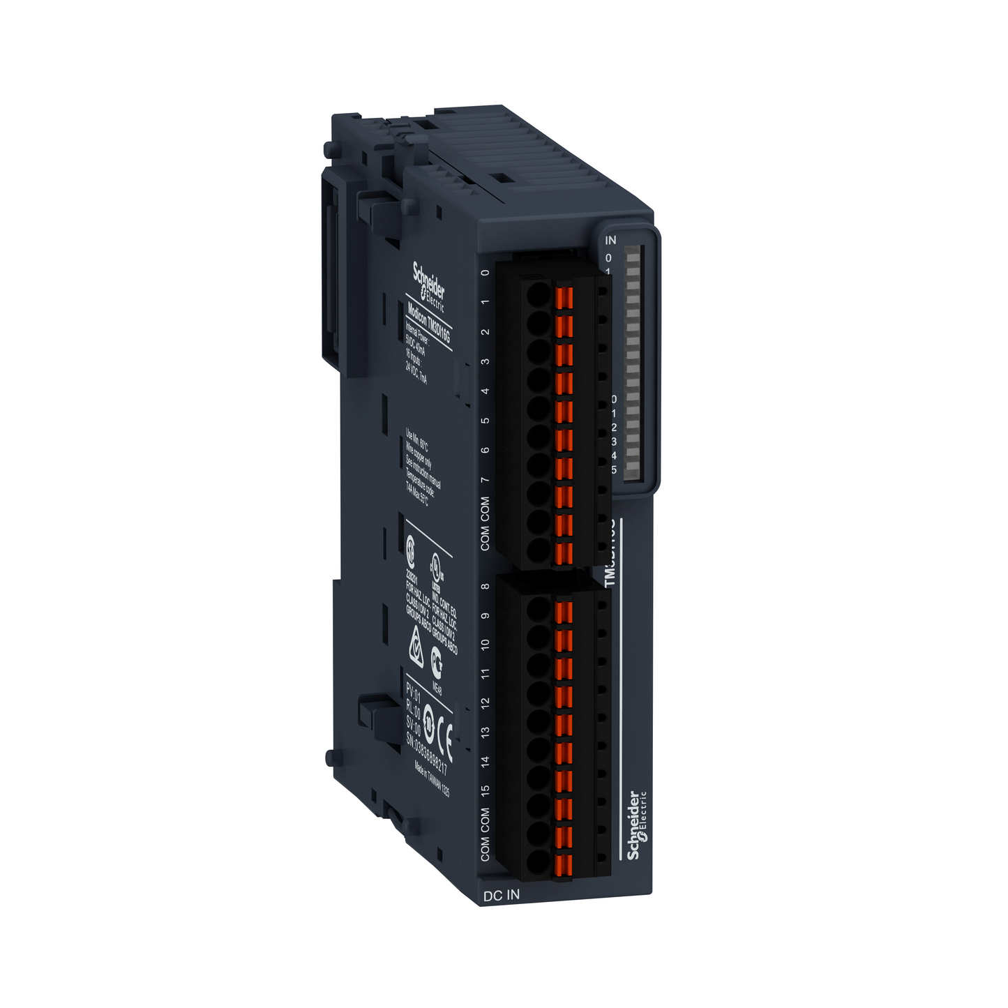 Schneider Electric-TM3DI16G-Modicon TM3, module 16 entrées 24VCC, à ressort
