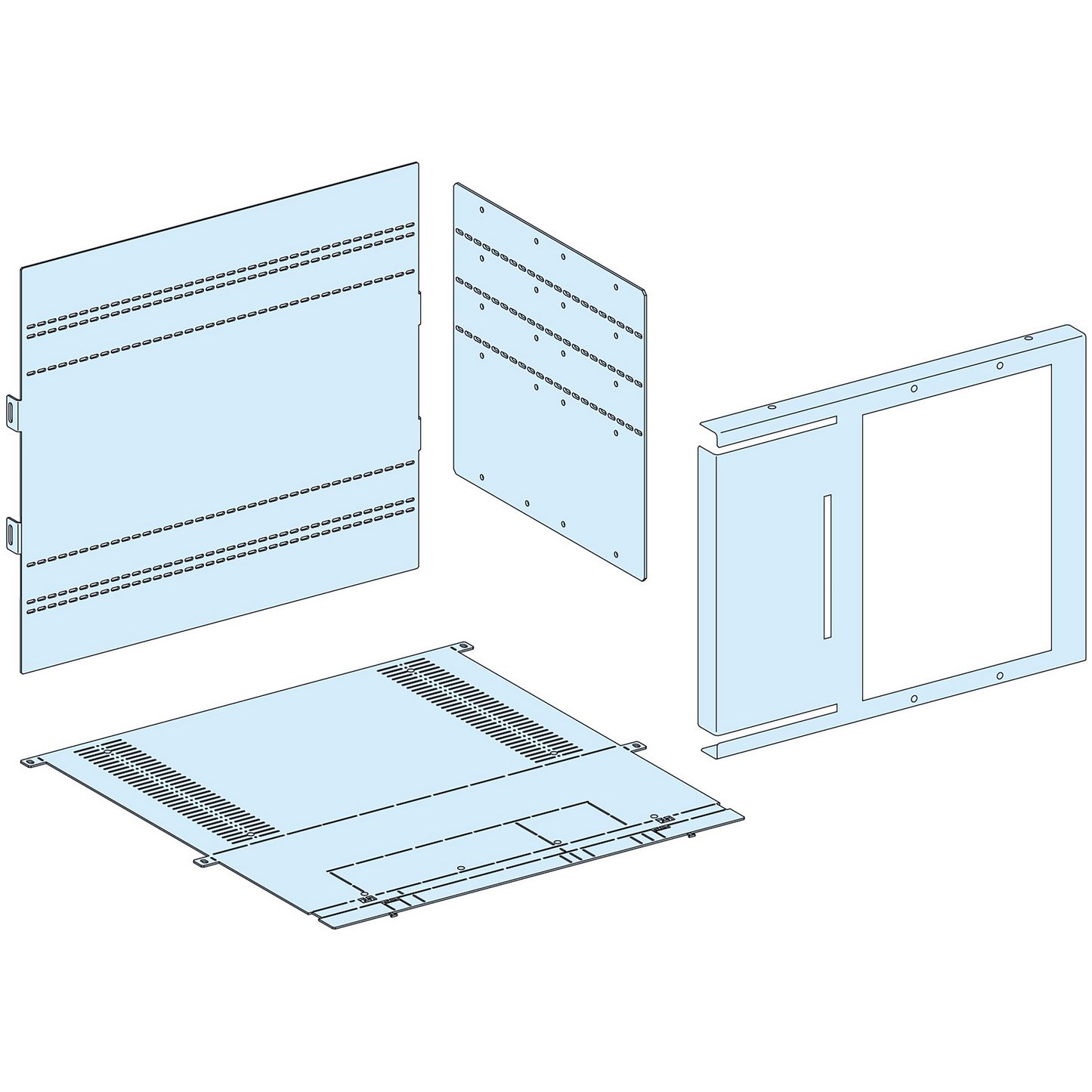 Schneider Electric-LVS04844-PrismaSeT P - Capot raccordement arrière - NS1600 horizontal - fixe