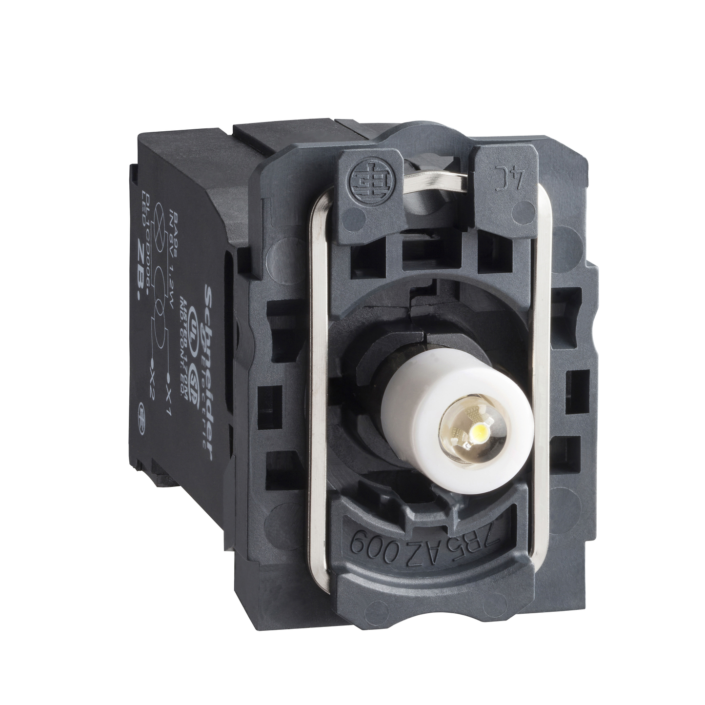 Schneider Electric-ZB5AV5D4-Harmony XB5 - corps voyant tranfo - lampe LED - rouge - 400VAC