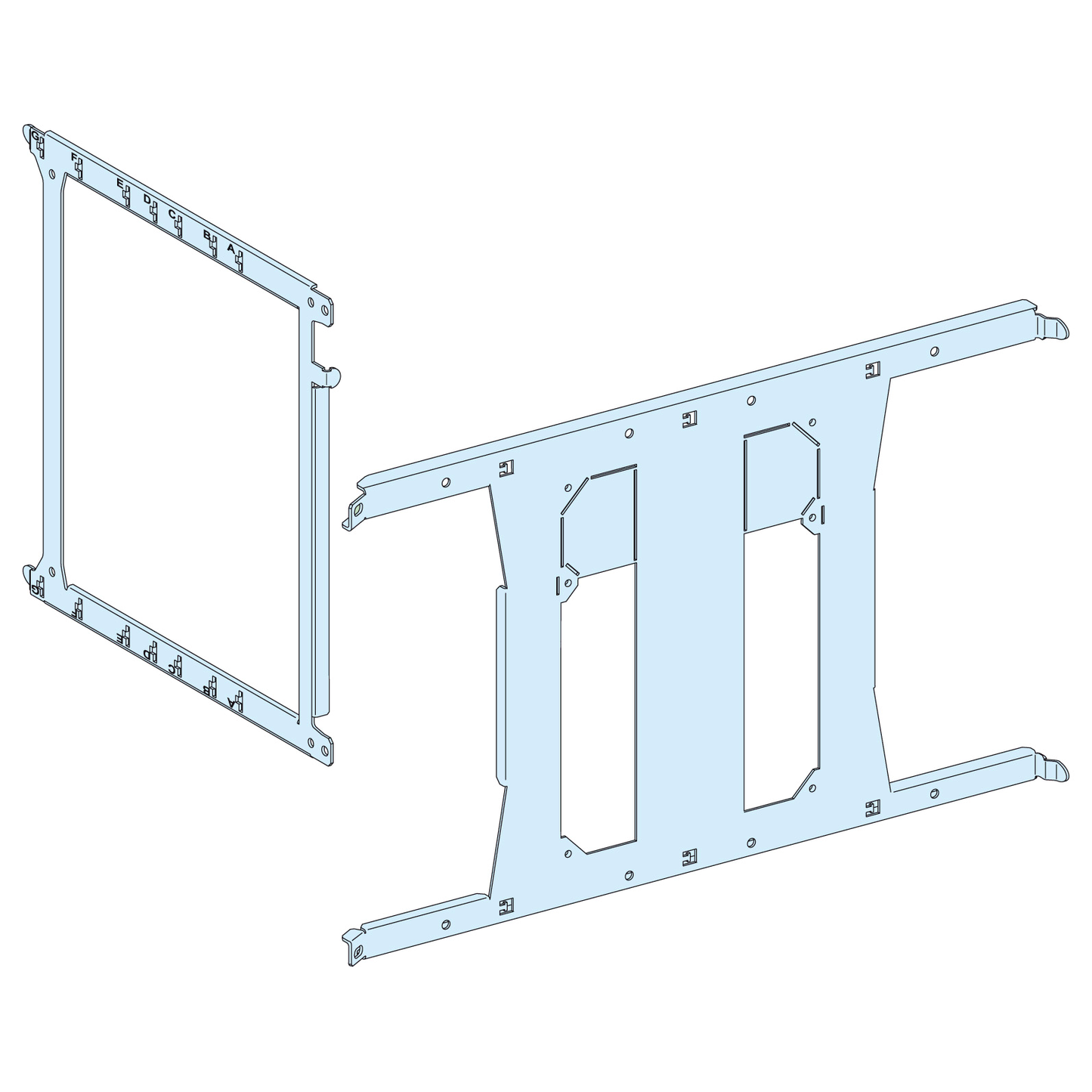 Schneider Electric-LVS03480-PrismaSeT P - Platine NS800/1000-fixe-3P4P-horiz.-cde man./rotative-L650