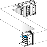 Schneider Electric-KSA630DZCG41A-Canalis KSA - Zed horiz. 630A - Gau./Dr. - A&C=300mm - B=300-800mm