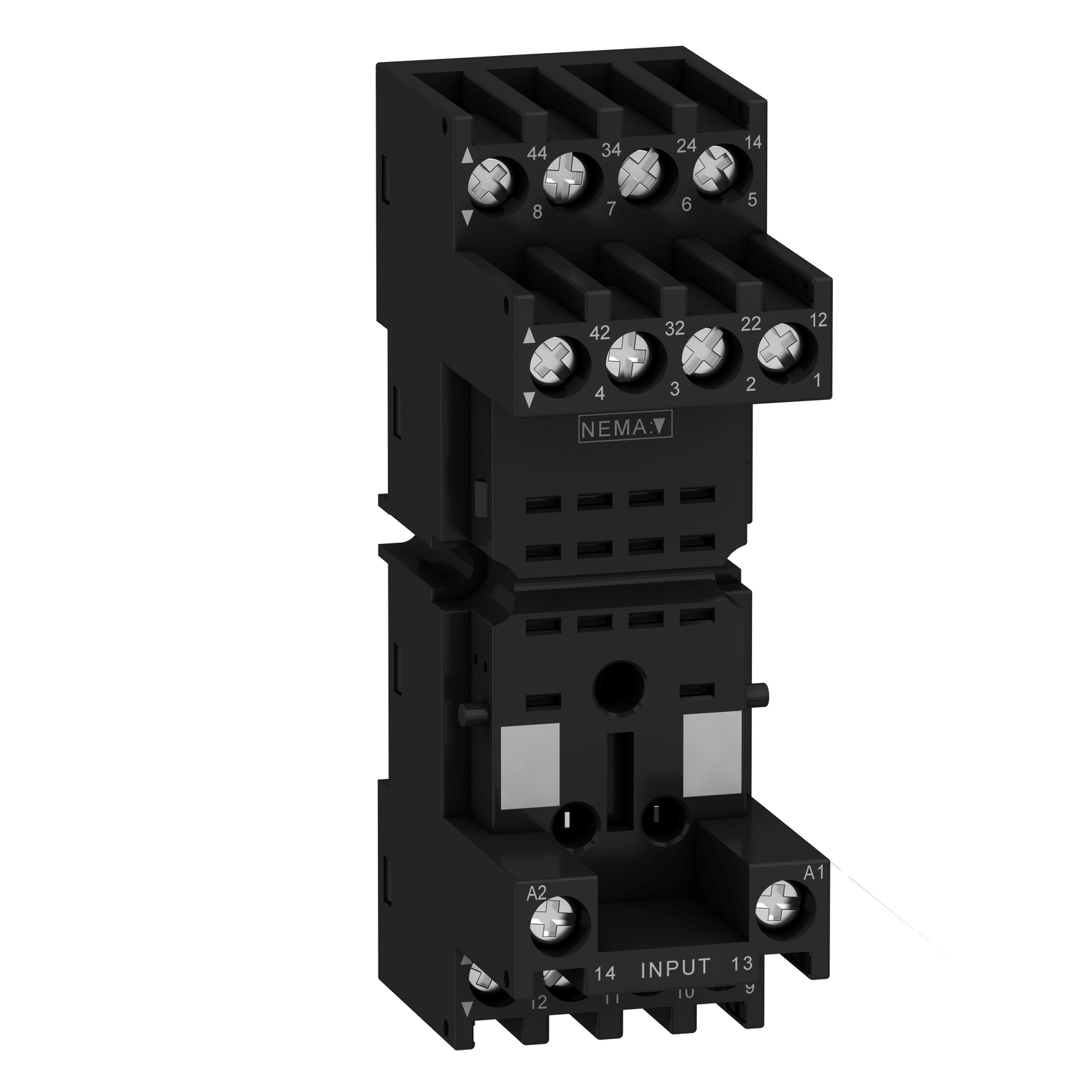 Schneider Electric-RXZE2M114M-Harmony Relay RXM - embase contacts mixés - RXM2/4 - racc connecteurs à vis