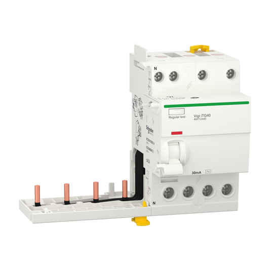 Schneider Electric-A9Y12440-Acti9 iTG40 - Bloc dif. Vigi Tête de groupe - 4P - 40A - 30mA - Type AC