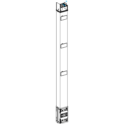 Schneider Electric-KSA630EV4203-Canalis KSA - colonne montante 630A - 2 m - 3 trappes de dérivation