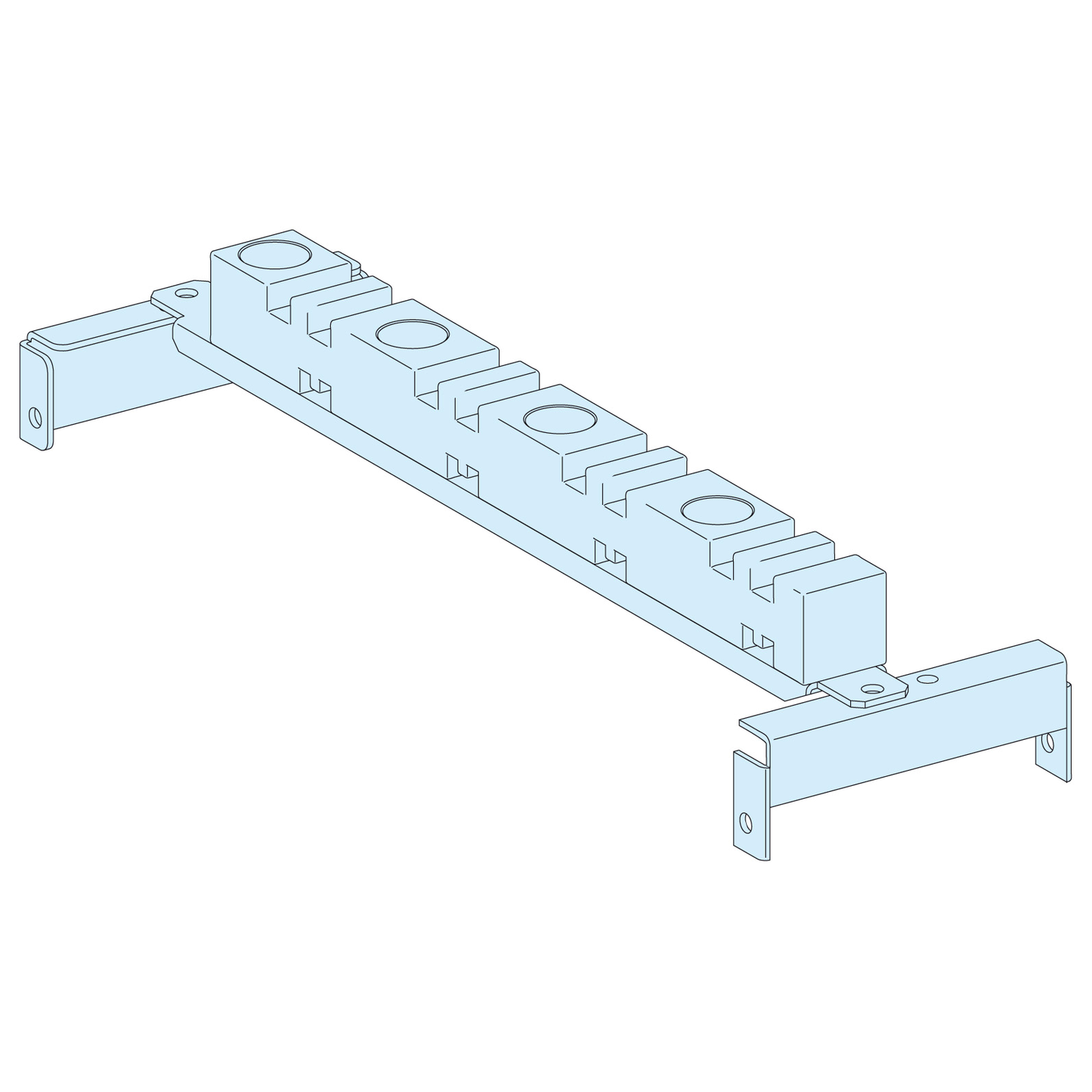 Schneider Electric-LVS04663-Supp.calage JdB vert.lat. 5/10