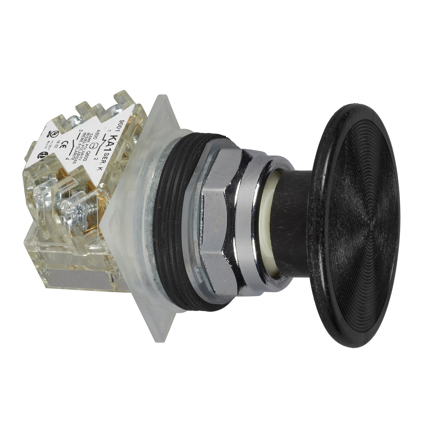 Schneider Electric-9001KR25BH13-Harmony 9001K - bouton-pous. - Ø30 - noir - coup-de-poing Ø57
