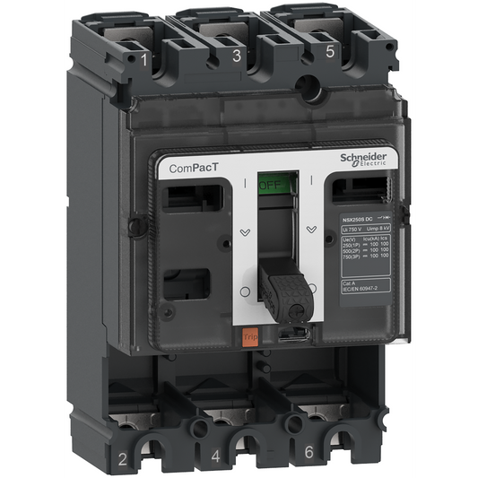 Schneider Electric-C10F3D-ComPacT NSX100F DC - Bloc de coupure CC sans déclencheur - 100A - 3P - 36kA