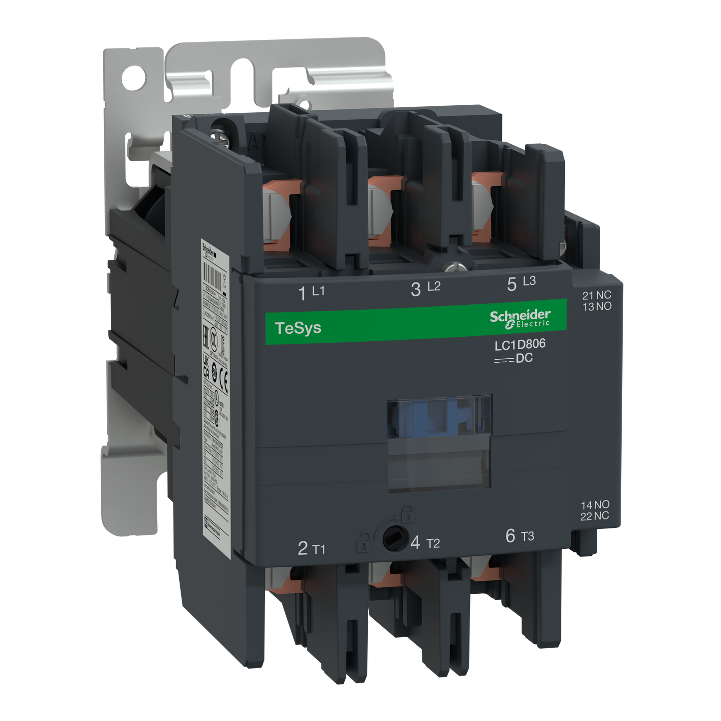 Schneider Electric-LC1D806BD-TeSys LC1D - contacteur - 3P - AC-3 440V - 80A - bobine 24Vcc