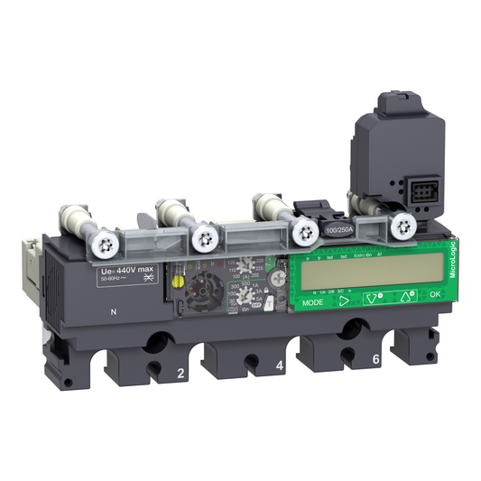 Schneider Electric-C1047A040-ComPacT NSX - déclencheur MicroLogic 7.2AL Vigi 40A - 4P4D pour NSX100-250