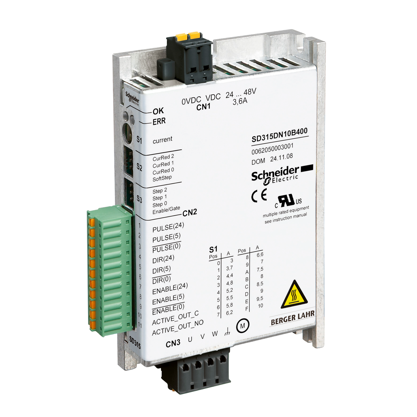 Schneider Electric-SD315DN10B400-Lexium SD3 - variateur pour moteur pas à pas - 48V - 10A - sans oscillateur