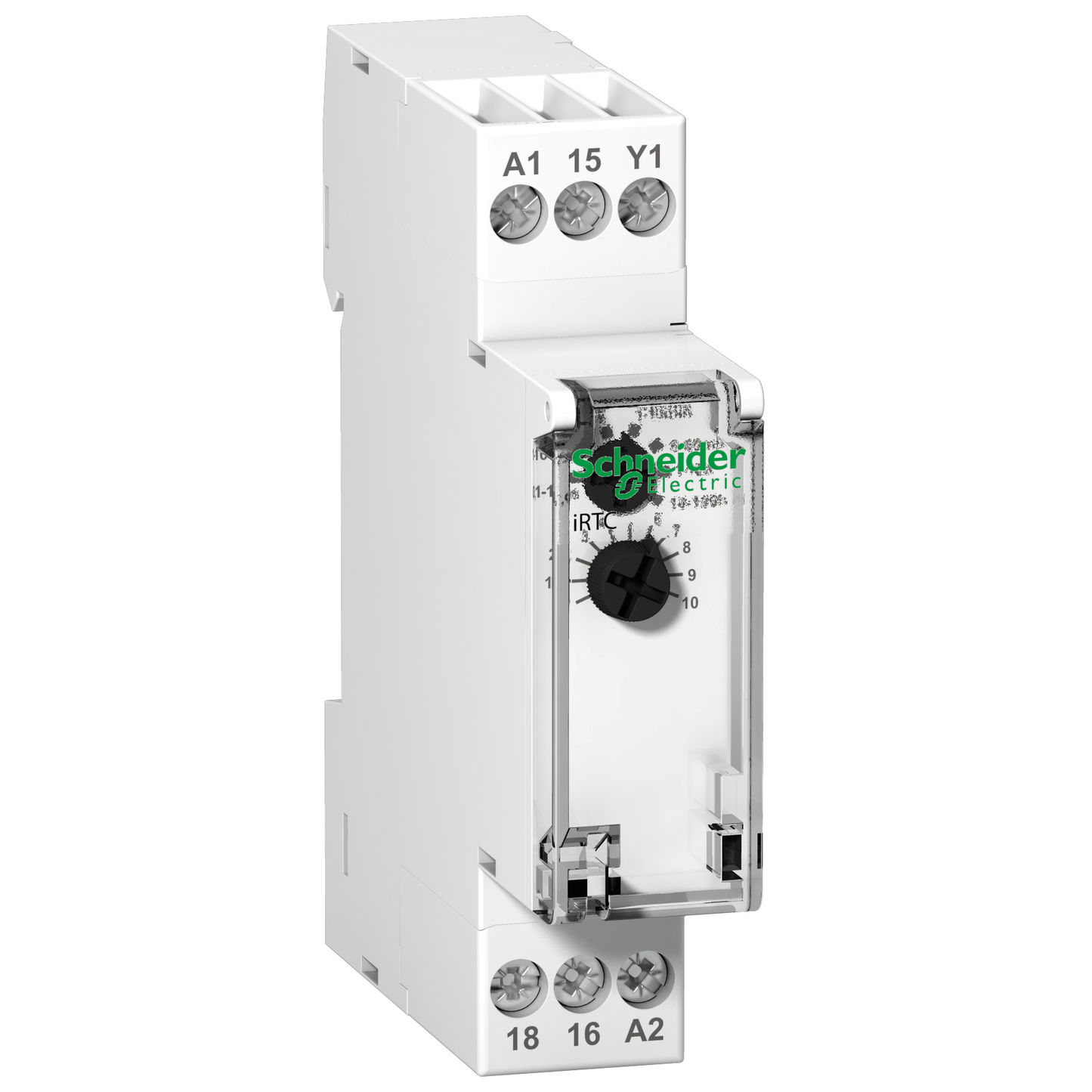 Schneider Electric-A9E16067-Acti9, RTC, relais à durée temporisée sur fin d impulsion 1OF 24...240VCA 24VCC