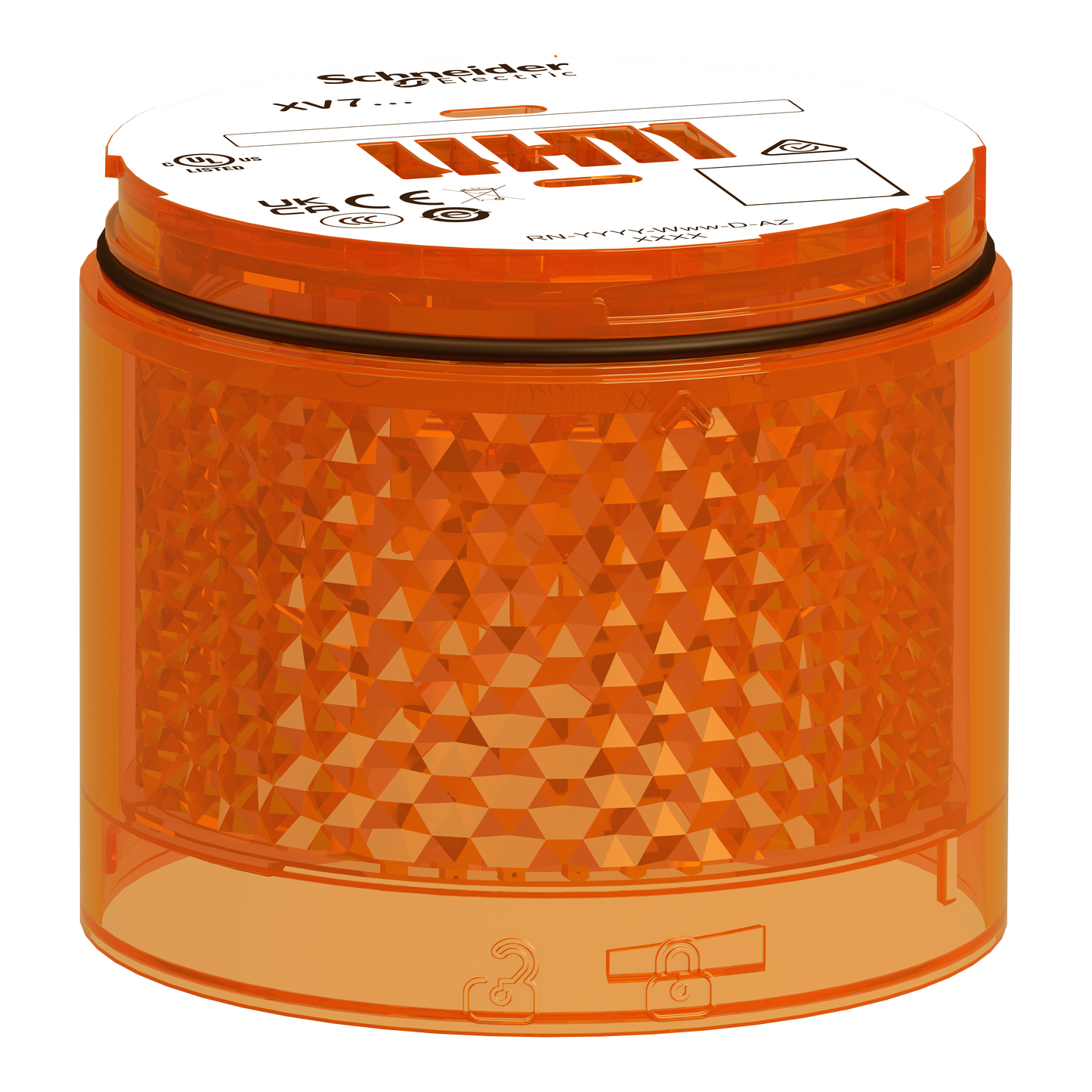 Schneider Electric-XVB7C65-Bloc lumineux flash orange