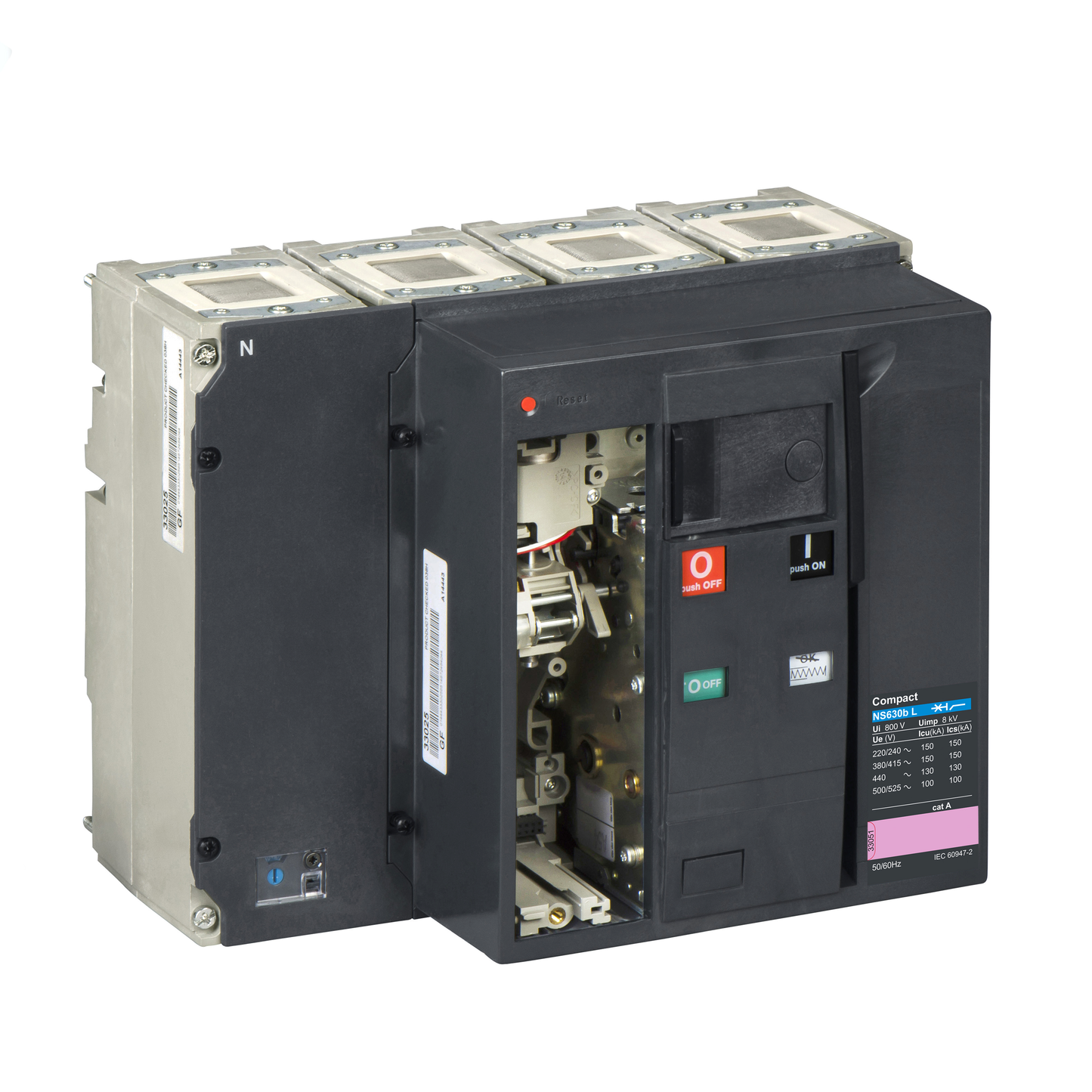 Schneider Electric-33276-ComPact NS630L - bloc coupure - 4P - 150kA - fixe électrique