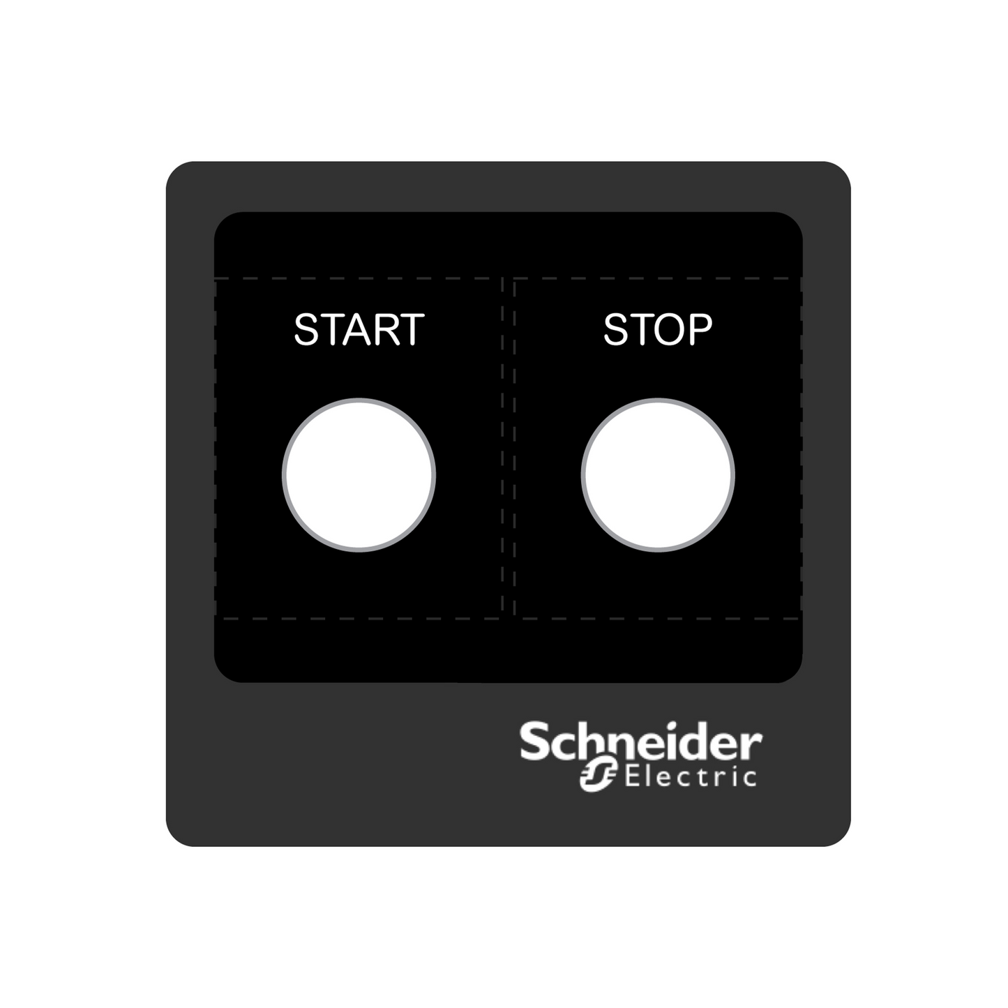 Schneider Electric-ZBYLECUST01-Harmony - plastron 100x100 - personnalisé via configurateur