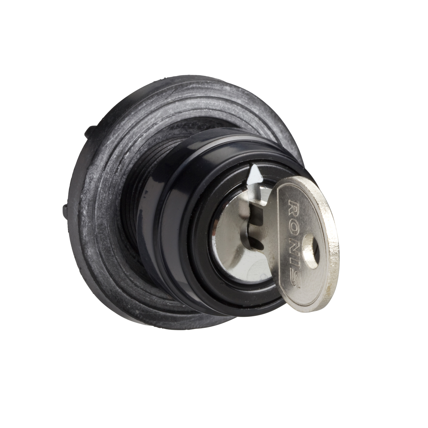 Schneider Electric-KBC1S-Harmony - tête de manoeuvre - 45x45mm - métallisé - àclé - marquage à graver