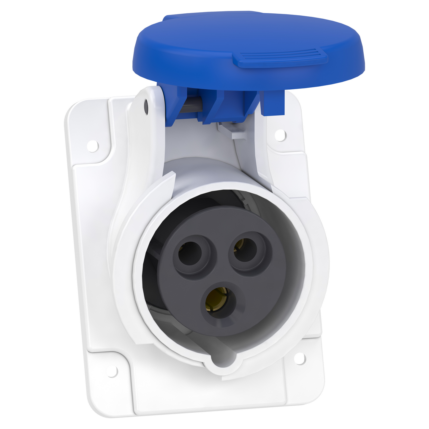 Schneider Electric-PKY16F423-Mureva - socle de prise industrielle coudée 16 A - 2P+T - 200-250 V CA - IP44