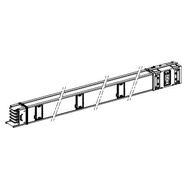 Schneider Electric-KSA630ED4306-Canalis KSA - tronçon droit 630A - 3m - 6 sorties de dérivation