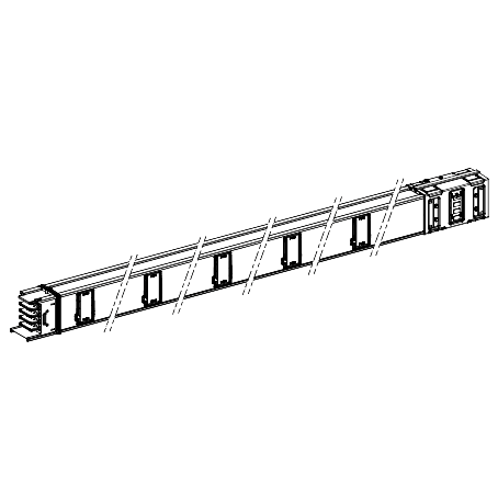 Schneider Electric-KSA630ED45010-Canalis KSA - tronçon droit 630A - 5m - 10 sorties de dérivation