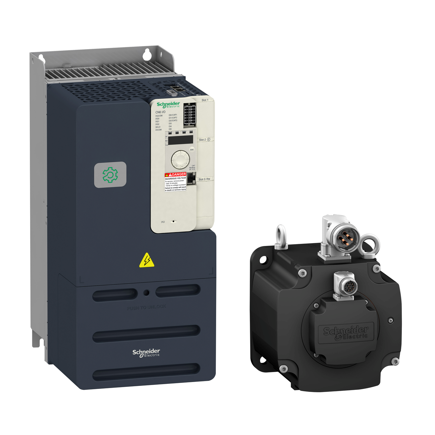 Schneider Electric-LXM32MC10N4-Lexium 32 - servo variateur analogique train impulsion - 3ph - 100A - 480V