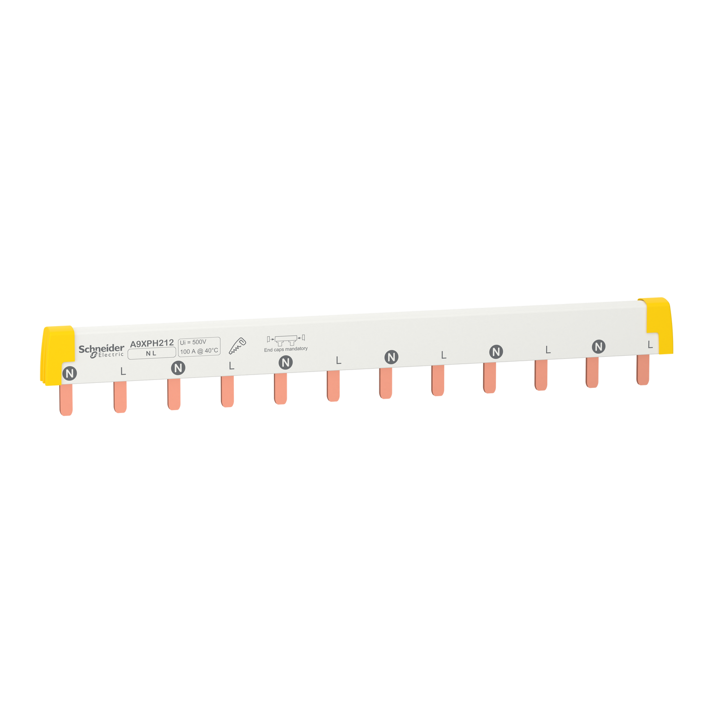 Schneider Electric-A9XPH212-Acti9 iC60 - peigne à dents - 2P - 100A - 12 modules de 18mm