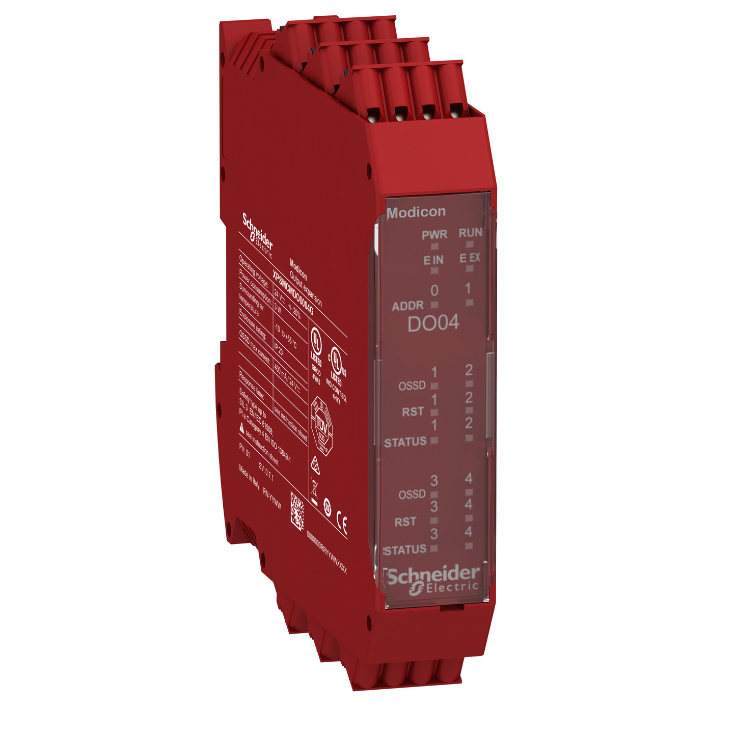 Schneider Electric-XPSMCMDO0004G-Preventa XPSMCM - module extension 4 sorties OSSD connecteur à ressort
