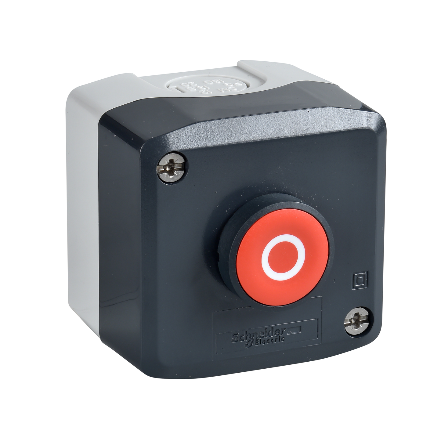 Schneider Electric-XALD112E-Harmony boite - 1 bouton poussoir rouge affleurant Ø22 - 1F+1O - O