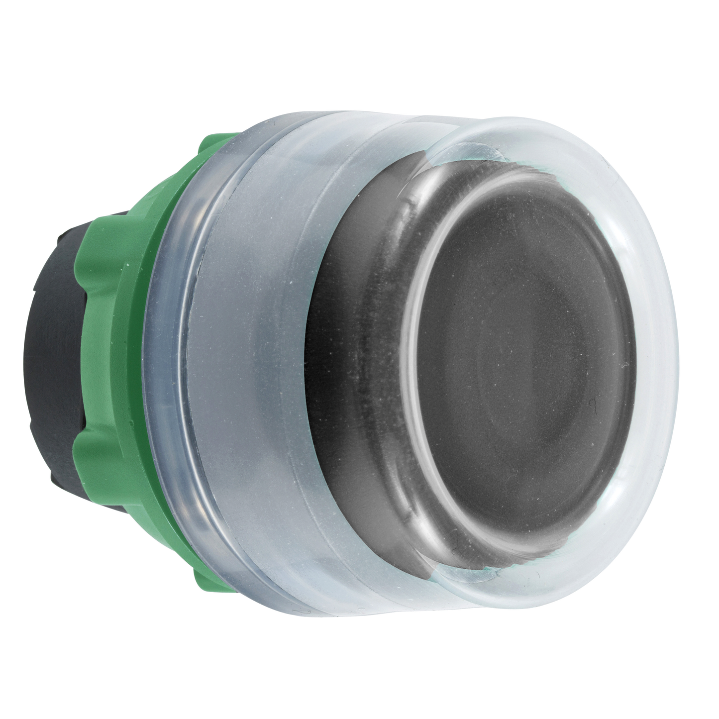 Schneider Electric-ZB5APA2C0-Harmony XB5 - tête bouton poussoir - Ø22 - col grise - capuchonné - noir
