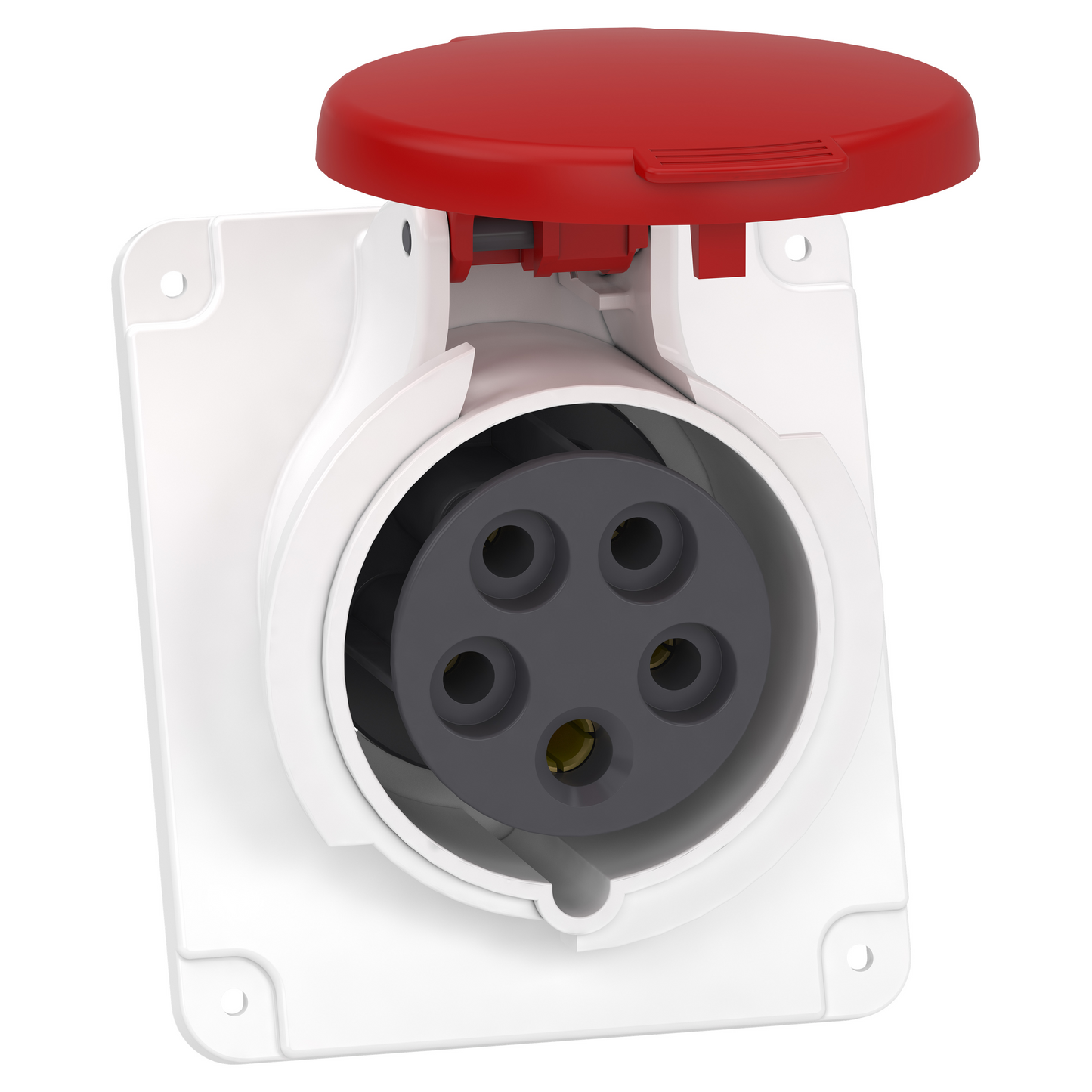 Schneider Electric-PKY16F435-Mureva - socle de prise industrielle coudée 16 A - 3P+N+T - 380-415 V CA - IP44