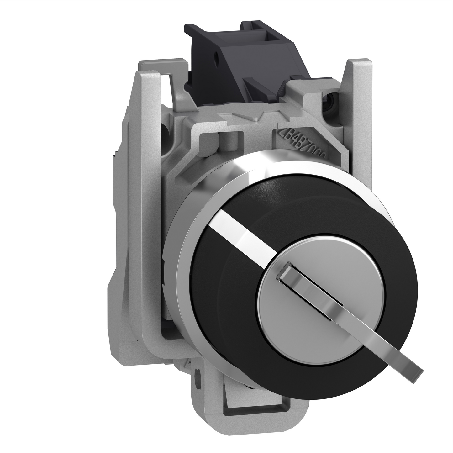 Schneider Electric-XB4BG41-Harmony XB4 - bouton à clé 455 - Ø22 - 2 pos fix - retr GD - 1F - vis étrier