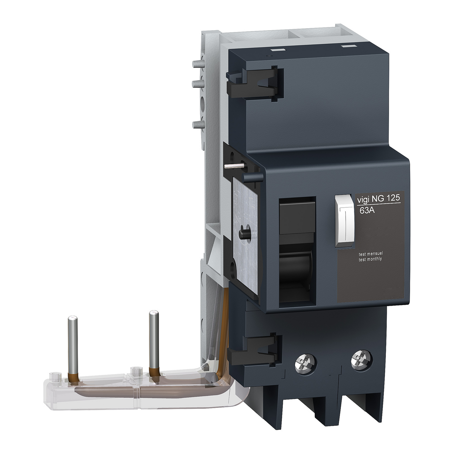 Schneider Electric-19000-Acti9 Vigi NG125 - Bloc diff. 230Vca (Ph/N) - 2P - 63A - 30mA - Type AC